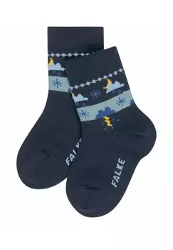 Носки BABY WEATHER FAIR ISLE WARM FALKE, цвет space blue