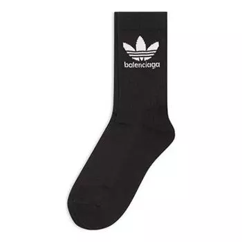 Носки Balenciaga x adidas Socks 'Black White', черный