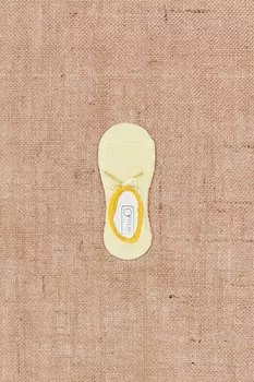 Носки-балерины в сеточку для девочек Fullamoda, желтый