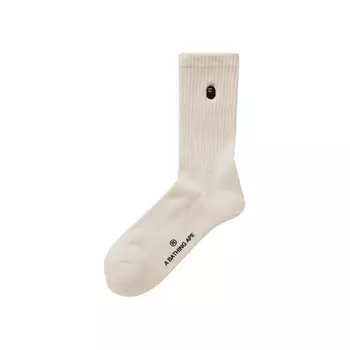 Носки BAPE Ape Head One Point Socks, белый