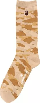 Носки BAPE Color Camo Ape Head One Point 'Yellow', желтый