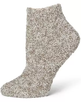 Носки Barefoot Dreams CozyChic Heathered Tennis Socks, цвет He Nickel/White