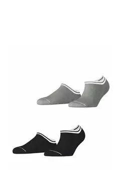 Носки BASE STRIPE 2-PACK SNEAKER Esprit, черный