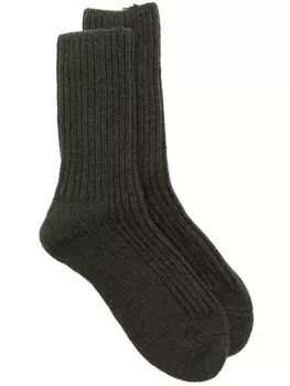 Носки Baserange Fisherman's knitted, зеленый