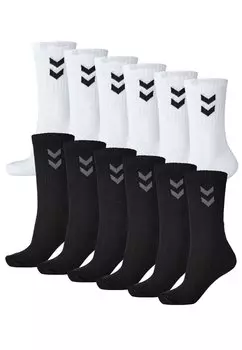 Носки Basic 12 Pack Hummel, черно-белые