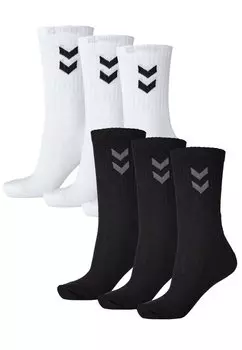 Носки BASIC 6 PACK Hummel, цвет black white