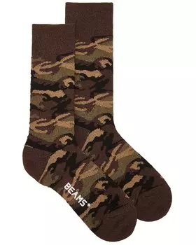 Носки Beams Plus Melange Camo, оливковый