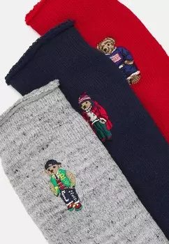 Носки BEARS CREW SOCK GIFT BOX UNISEX 3 PACK Polo Ralph Lauren, мультиколор