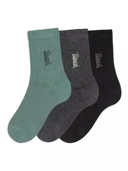 Носки Bench Basic, цвет 1x schwarz, 1x anthrazit-meliert, 1x pistazie