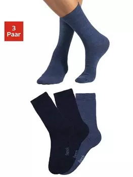 Носки Bench Socken, цвет 2x marine, 1x jeans