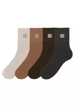 Носки BENCH Socks, бежевый/коричневый/черный