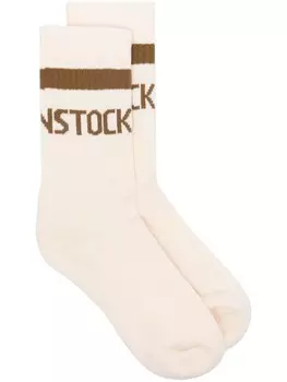 Носки Birkenstock с логотипом и интарсией, серый