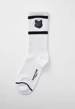 Носки BOLD FOX HEAD SPORTY SOCKS UNISEX Maison Kitsun, белый