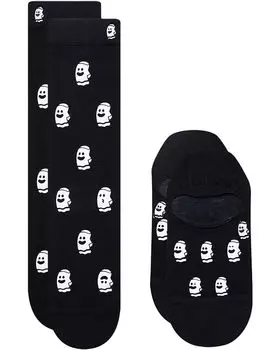 Носки BooSocki Ghosted 2-Pack, черный