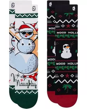Носки BooSocki Snowman Crew 2-Pack, мульти