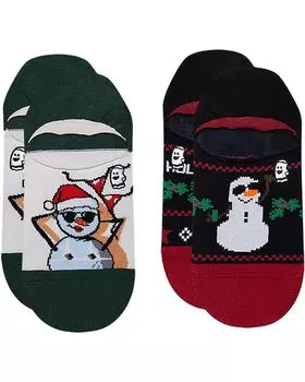 Носки BooSocki Snowman No Show 2-Pack, мульти