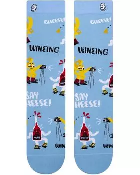 Носки BooSocki Whine and Cheese, синий