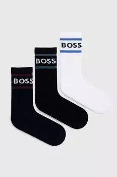 Носки BOSS, 3 пары Boss, мультиколор