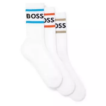 Носки BOSS 3P Rib Stripe Cc, белый