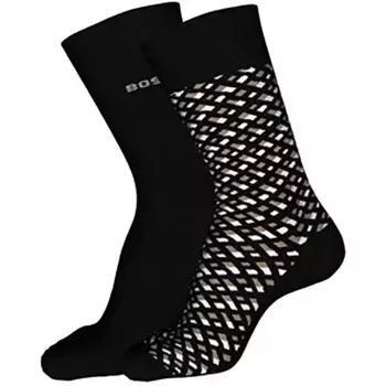 Носки BOSS Rs Monogram Cc 2 pairs, черный