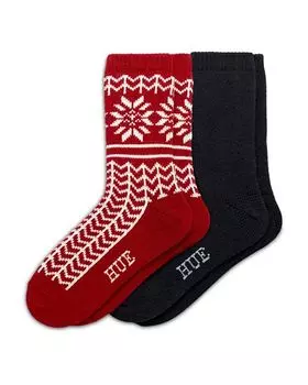 Носки-ботинки в фольклорном стиле, упаковка из 2 шт. HUE, цвет Red