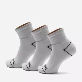 Носки Bowden 3-Pack Full Cushion Quarter Timberland, белый