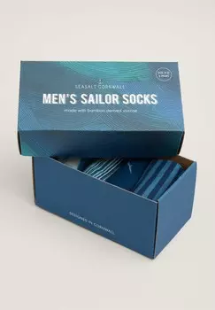 Носки BOX OF 4 Seasalt Cornwall, синий