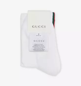 Носки Brand-Stripe из хлопковой смеси Gucci, мультиколор