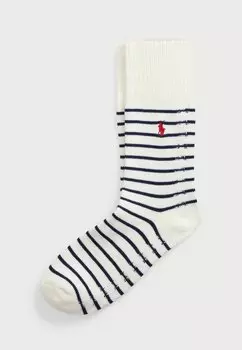 Носки BRETON STRIP CREW SOCK 6 PACK Polo Ralph Lauren, белый