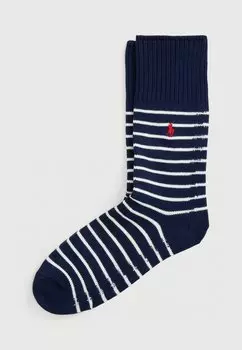 Носки BRETON STRIP CREW SOCK 6 PACK Polo Ralph Lauren, темно-синий