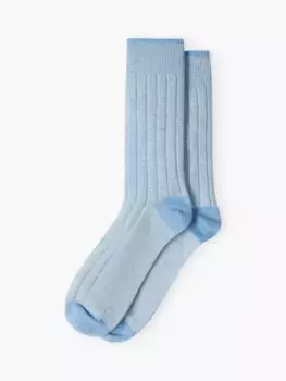 Носки Brora Stripy Cashmere Blend, цвет sky/blue/swan
