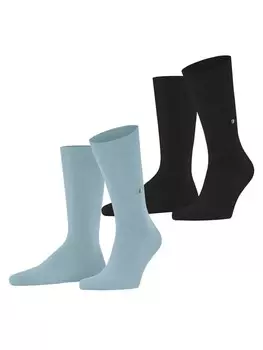 Носки Burlington 2er Pack, цвет schwarz/hellblau