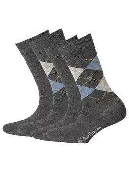Носки Burlington 4er Pack, темно-серый