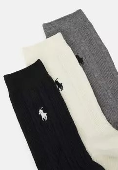 Носки CABLE CREW 3 PACK Polo Ralph Lauren, черный