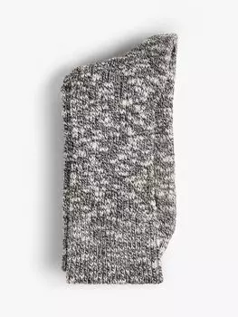 Носки Cali из хлопка с перекручиванием HUSH, древесный уголь