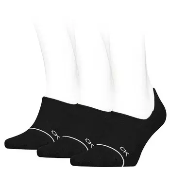 Носки Calvin Klein Footie High Cut Athleisure 3 шт, черный