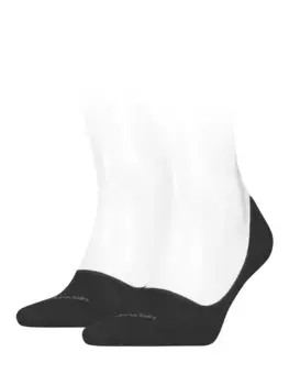 Носки Calvin Klein Invisible Trainer Liner Cotton 2 шт, цвет 001/black