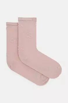 Носки Calvin Klein Jeans, розовый