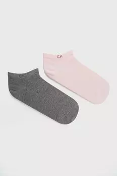 Носки Calvin Klein, розовый