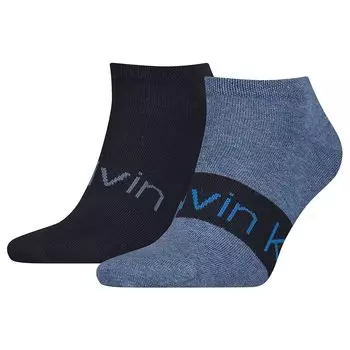 Носки Calvin Klein Sneaker Logo Ribbon 2 шт, синий