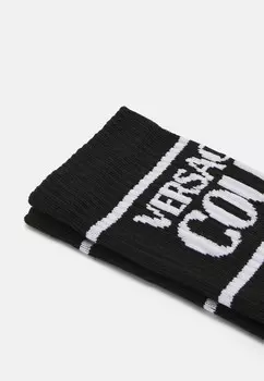 Носки CALZINI GAMBALE Versace, черный