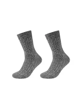 Носки camano 2er Pack warm & cozy, цвет anthracite