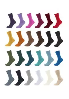 Носки camano Adventskalender box Premium Qualitt ca soft bequem Weihnachtskalender Geschenk 24 шт ca soft, цвет women