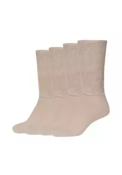 Носки Camano "Comfort Plus Diabetics" (4 шт. в упаковке) из материала, особо благоприятного для вен, цвет Sand