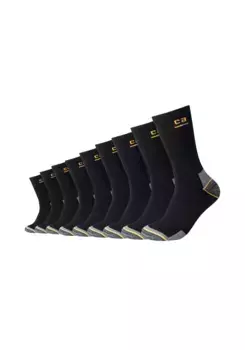 Носки Camano "Мужские рабочие носки из хлопка, дышащие, с ненадавливающим поясом", черный