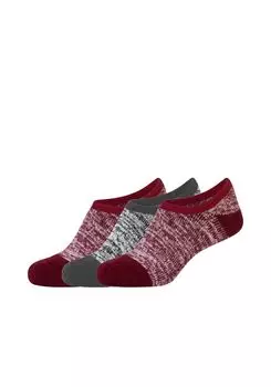 Носки camano Sneaker 3 шт warm & cozy, цвет oxblood red