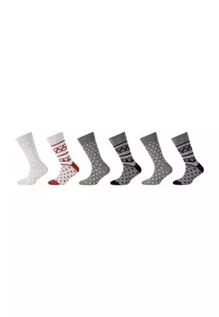 Носки camano Socks, цвет Light grey/Dark grey
