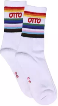 Носки Capelli New York, носки Pride ограниченной серии с логотипом OTTO, изготовленные из органического хлопка, цвет Wei-Bunt