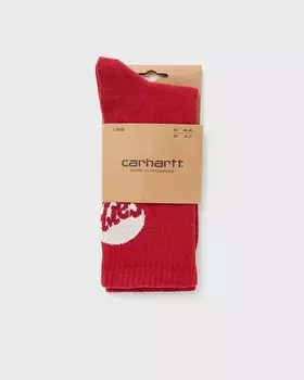 Носки Carhartt Wip Amour Socks, цвет tuscany / white