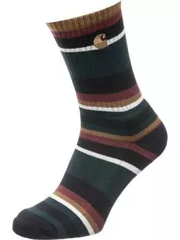 Носки Carhartt WIP, цвет huntley stripe deep teal